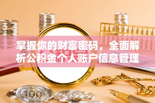 建始掌握你的财富密码，全面解析公积金个人账户信息管理与优化